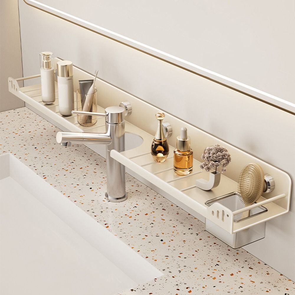 Commercial Kitchen Shelving - Saugnapf-Badezimmerregale Wandmontiert Ohne Bohren U-förmiges Aufbewahrungsregal