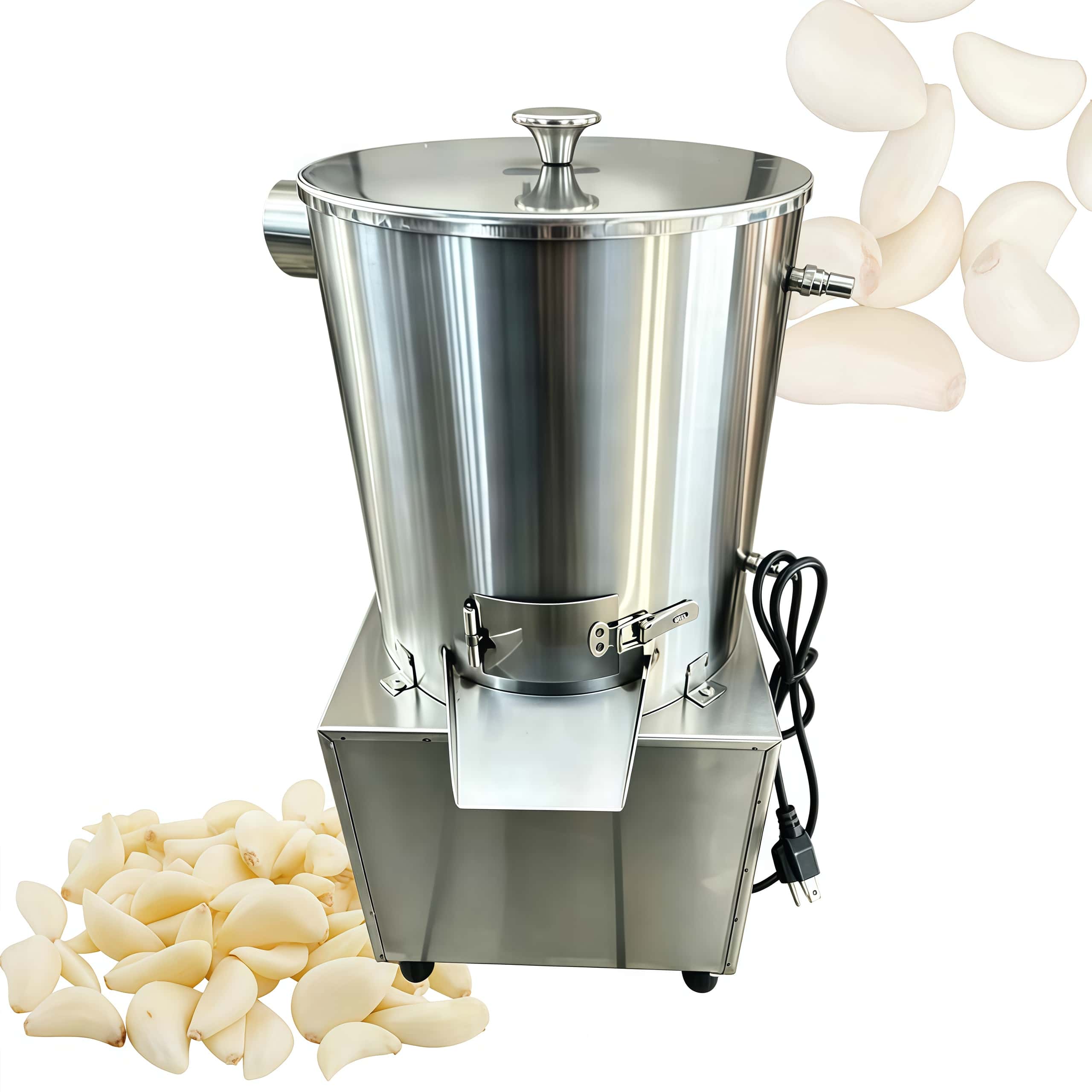 Commercial Potato Peeler - Pneumatische Tisch-Knoblauchschäl- und Trennmaschine, Knoblauchschäler, Knoblauchhautentfernungsmaschine