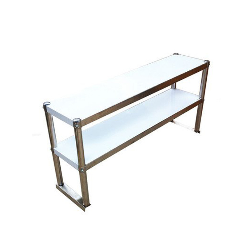 Commercial Kitchen Utensil Storage - Dreischichtiger vertikaler Arbeitsrahmen, Edelstahlkonsole, Aufbewahrungstisch für