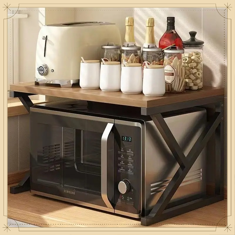 Commercial Kitchen Shelving - Mehrschichtiges Mikrowellen-Aufbewahrungsregal Küchenarbeitsplatte Ofen Reiskocher Multifunktionales