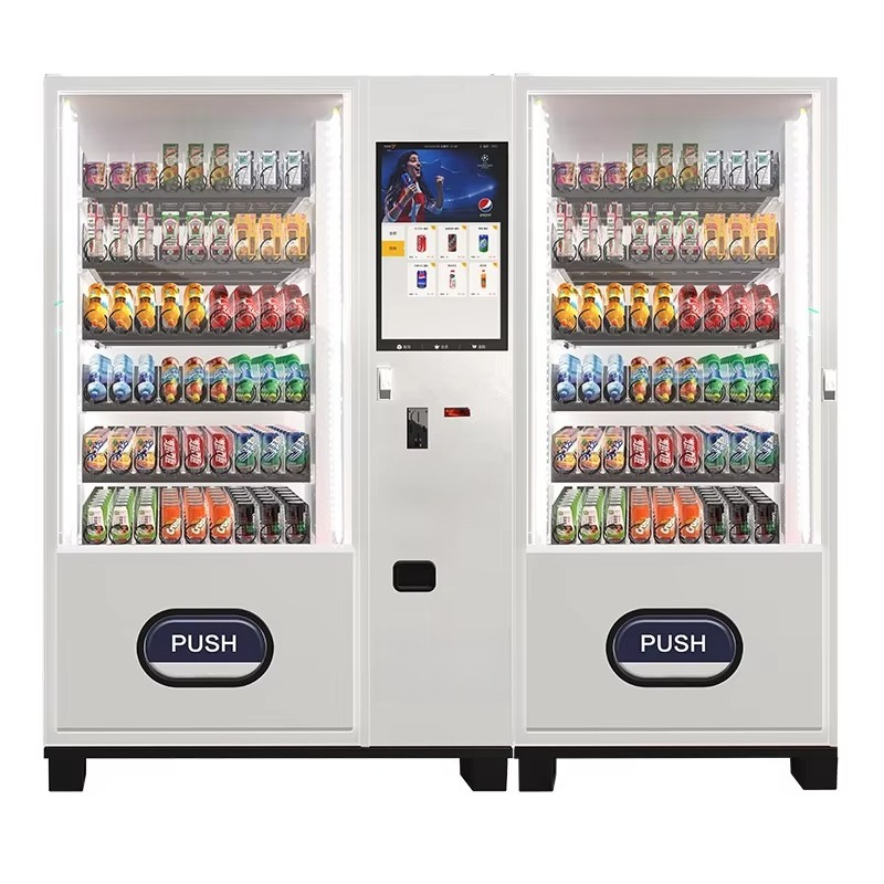 Cold Drink Dispenser - Automatischer Kaltgetränke-Verkaufsautomat Intelligenter Getränke- und Snackspender
