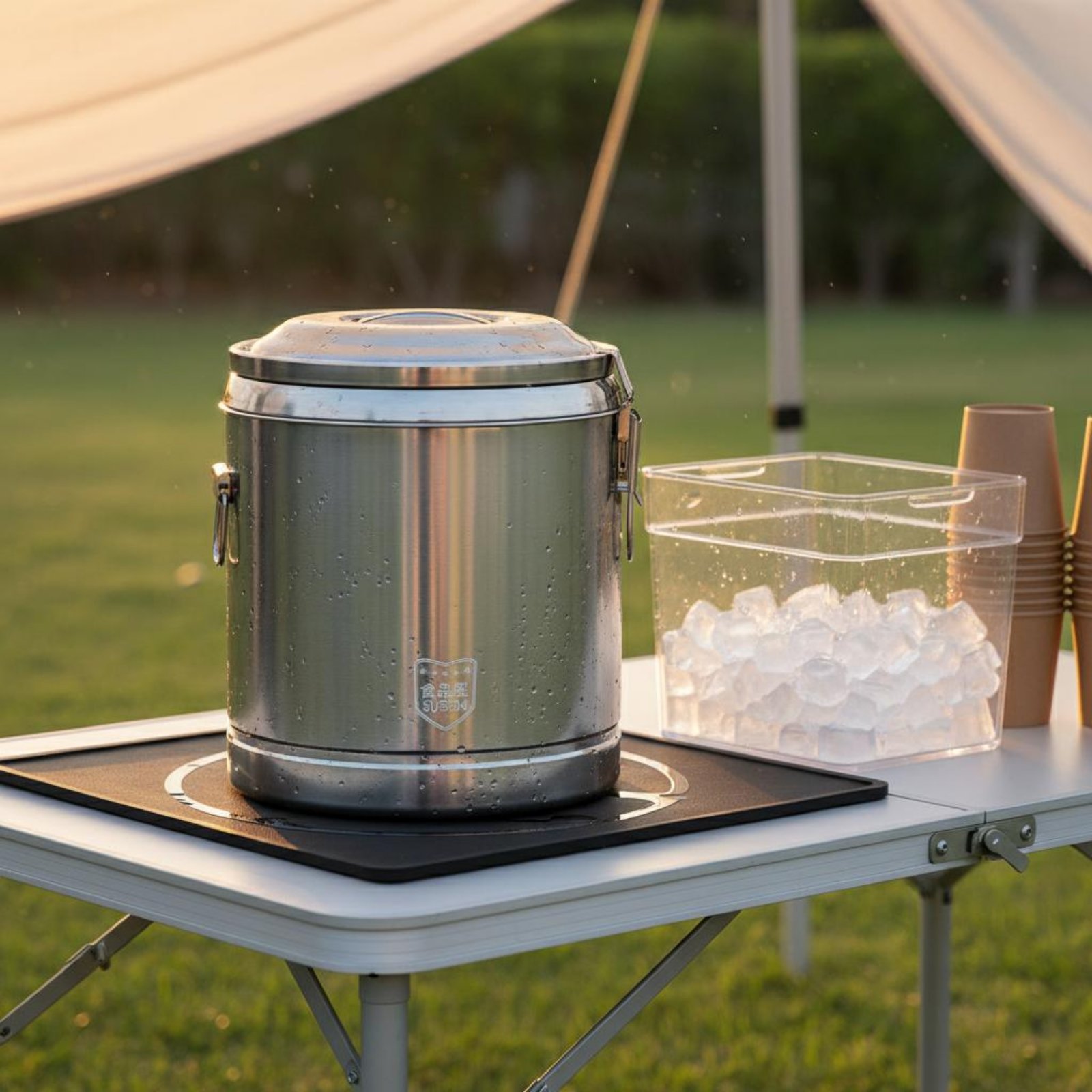 Cold Drink Dispenser - Edelstahl Isolierter Getränkespender mit Dreifach-Isolierung für