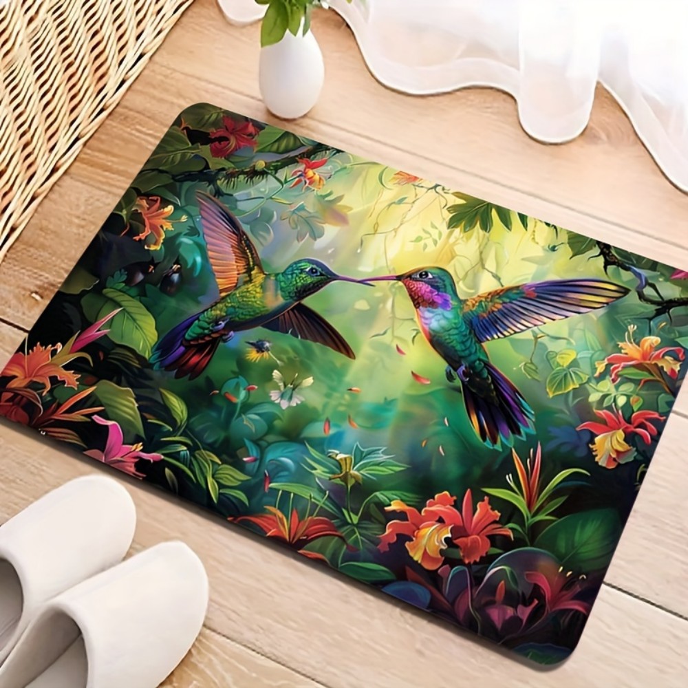 Kitchen Flooring Commercial - VIKAMA Spring Hummingbird Tropical Design Bodenmatte,