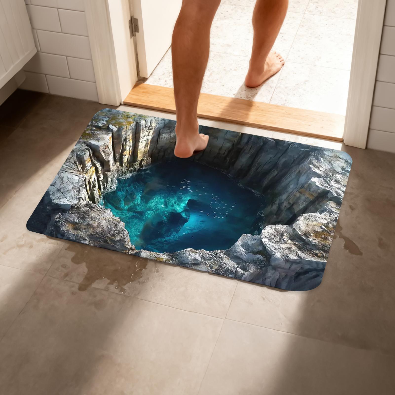 3D-Teppich mit optischer Täusc – Kitchen Flooring Commercial Bewertung und Preis